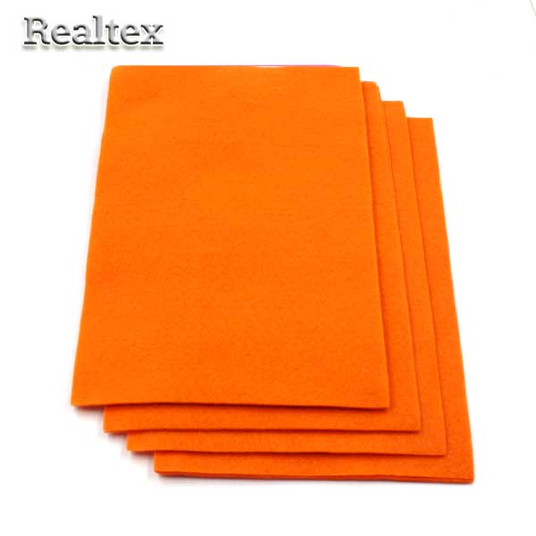 Фетр листовой мягкий FLT-S1 "IDEAL" цв.645 яр.оранжевый