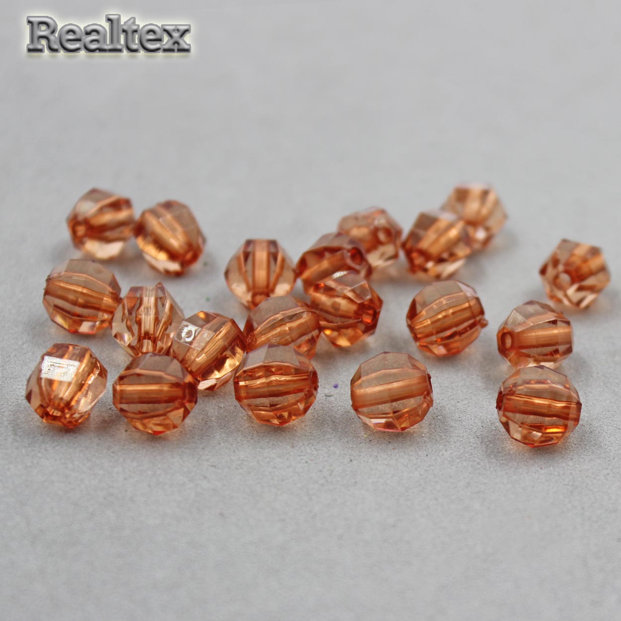 Бусины акриловые 3244 10мм (100гр) цв.19 коричневый