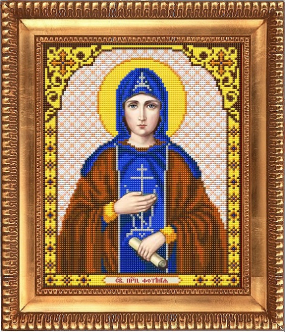 Рисунок на ткани бисером "Благовест" И-4124 "Св.Мч.Фотина"
