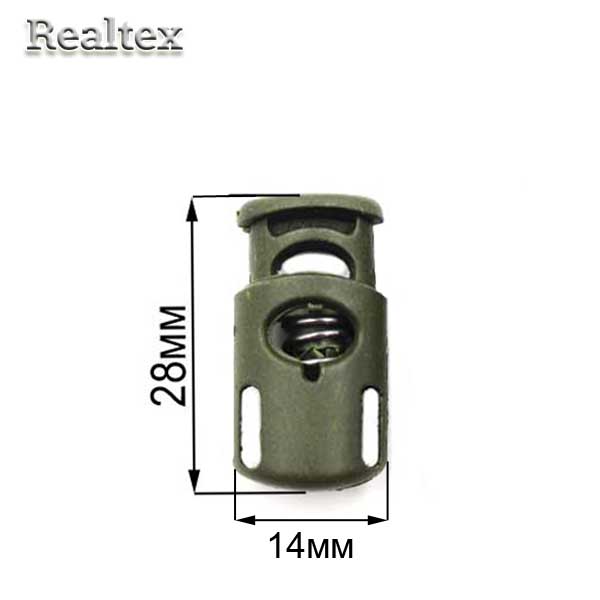 Фиксатор пластиковый 202 C/27003 СБ (250шт) цв.хаки