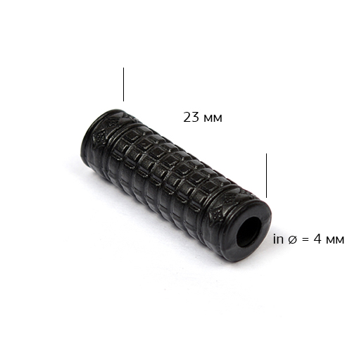 Наконечник металлический TC25 23мм (20шт) цв.чёрный  