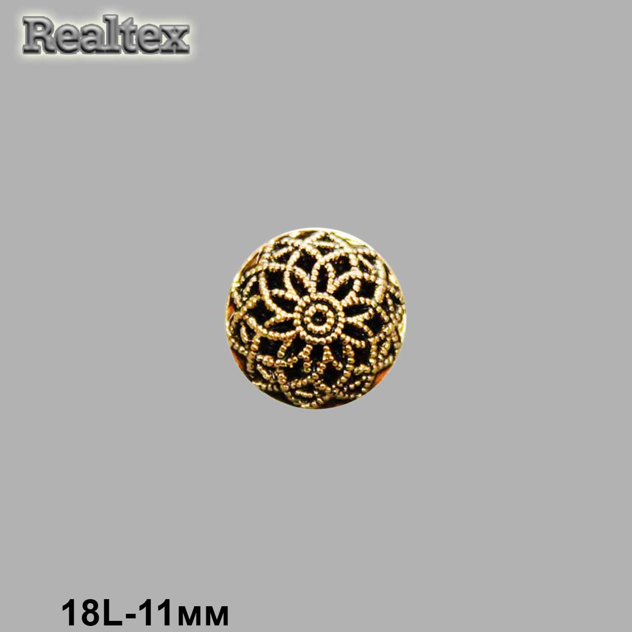 Пуговицы LA 1371 18L (144шт) цв.AG 