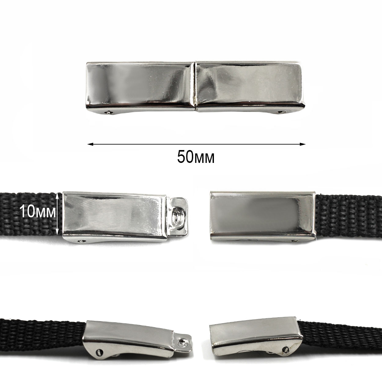 Пряжка металлическая CKB 0110 цв.серебро 