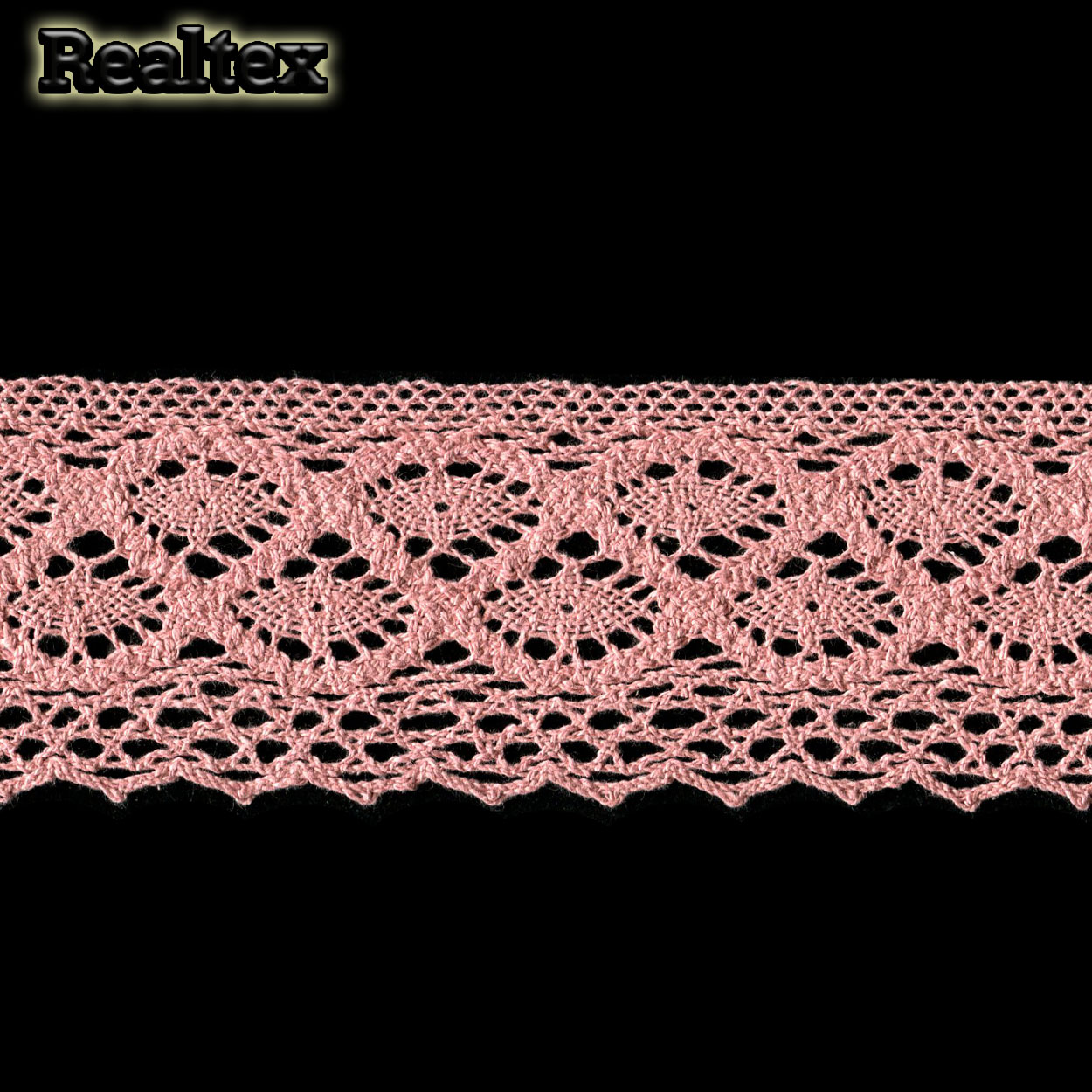Тесьма вязаная 50мм TBY 6368 (10м) цв.32 розовый