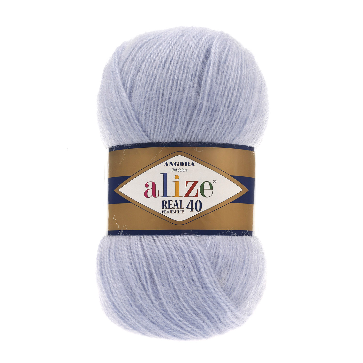 Пряжа "Angora Real 40" (100гр) цв.051 светло-голубой