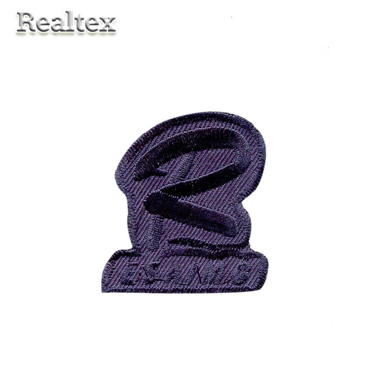 Термоаппликации Realtex 1362 "R ESAIMG" цв.темно-синий
