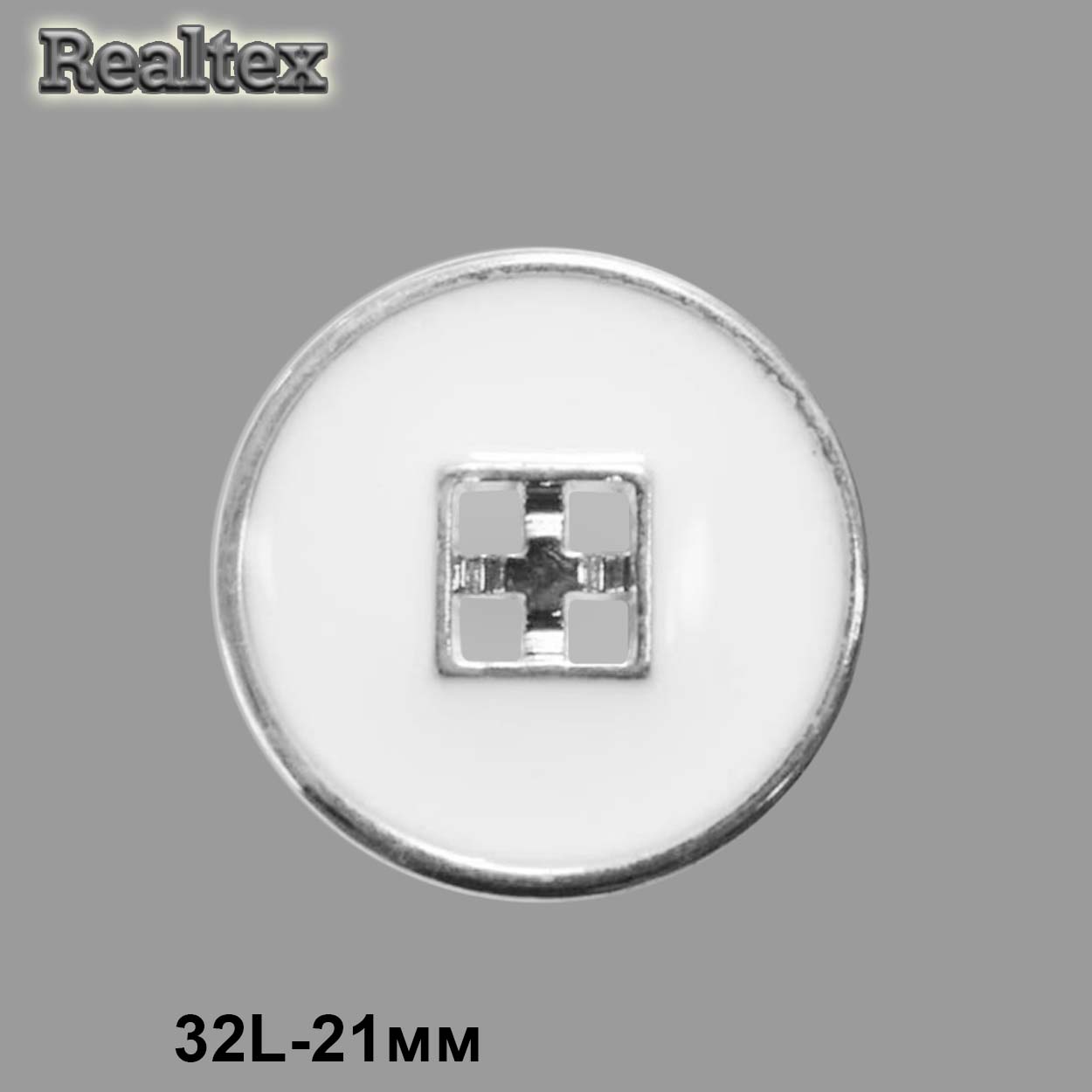 Пуговицы TX 3495 32L (72шт) цв.White/S 