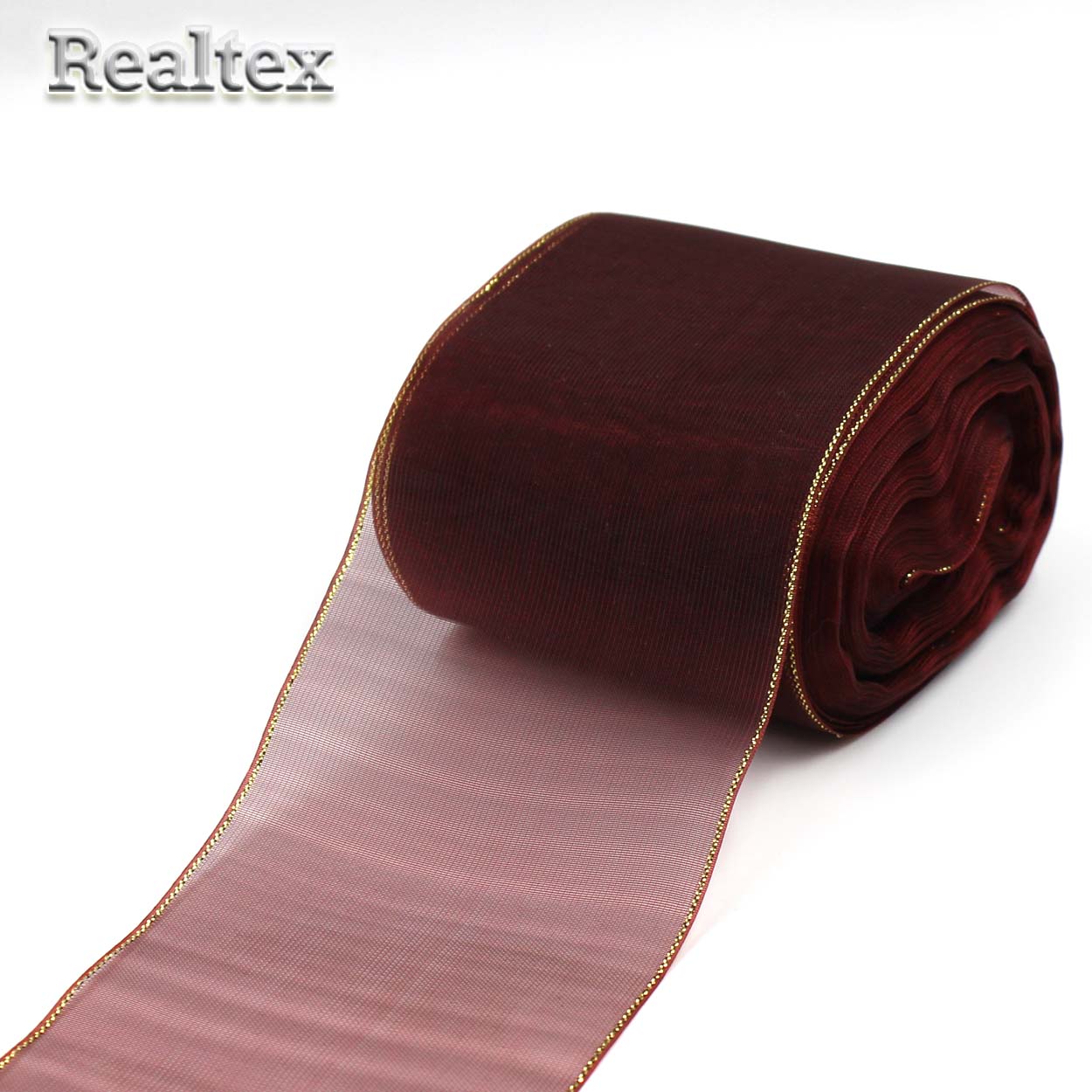 Лента капроновая 80мм "Органза-80" с3651г17 с метанитом цв.49 виски