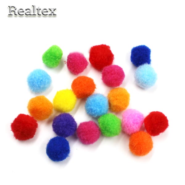 Помпоны  Realtex для рукоделия 20мм цв.микс 