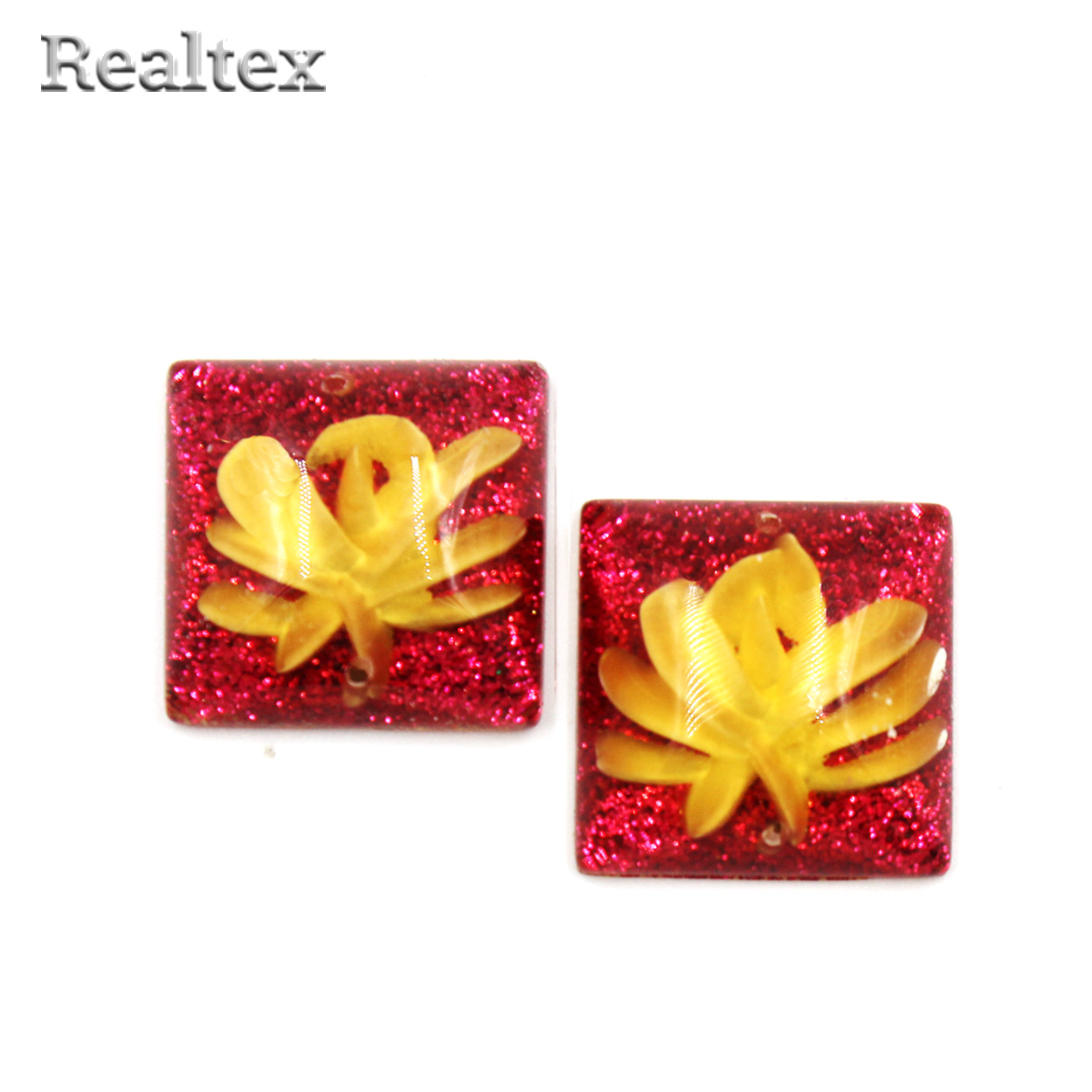 Стразы пластиковые пришивные AB-6 малые цв.малиновый