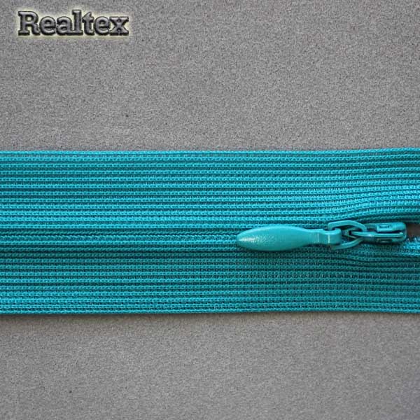  Молния потайная Т.3 50см цв.209 т.бирюзовый 