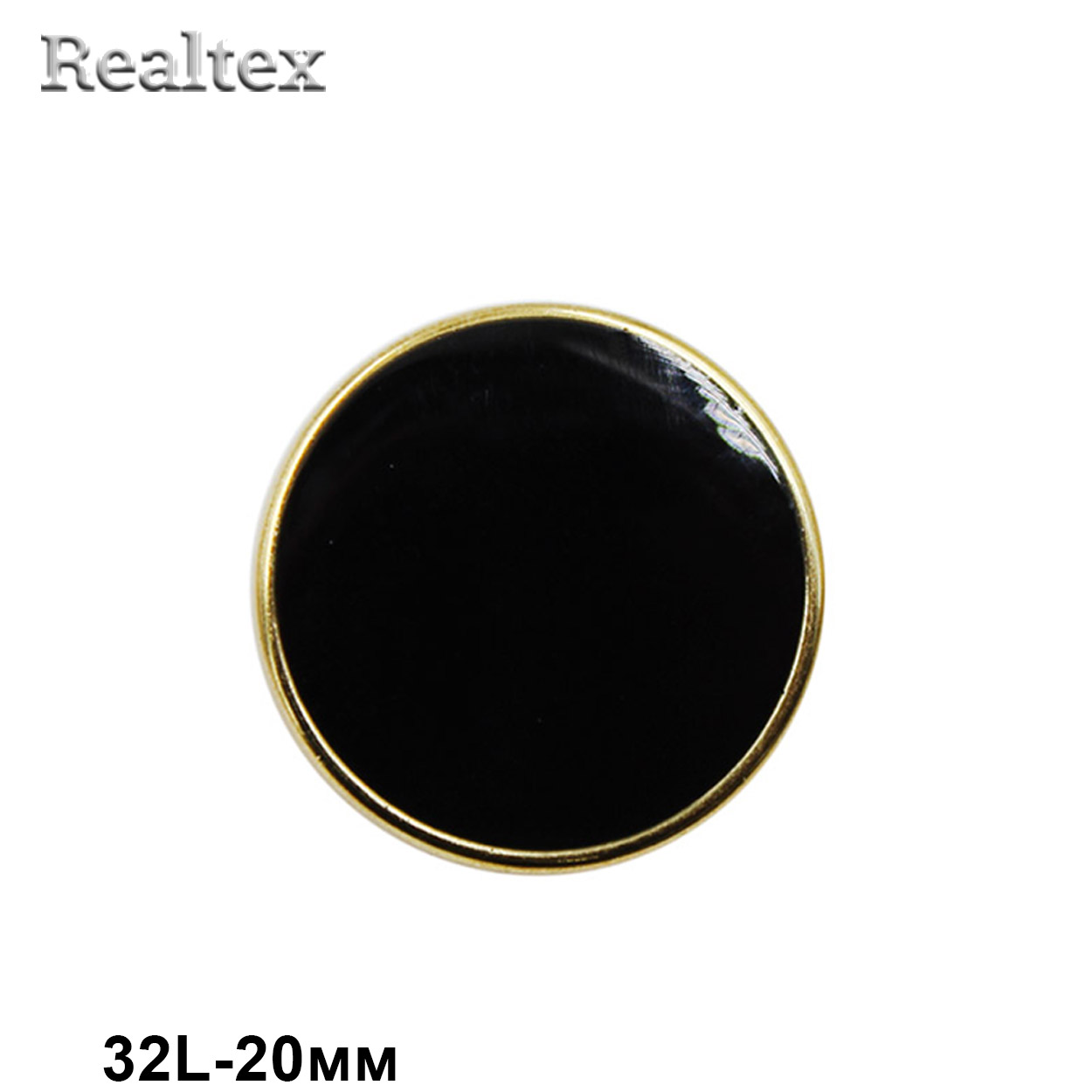 Пуговицы RB z-94 32L (12шт) цв.Black/G