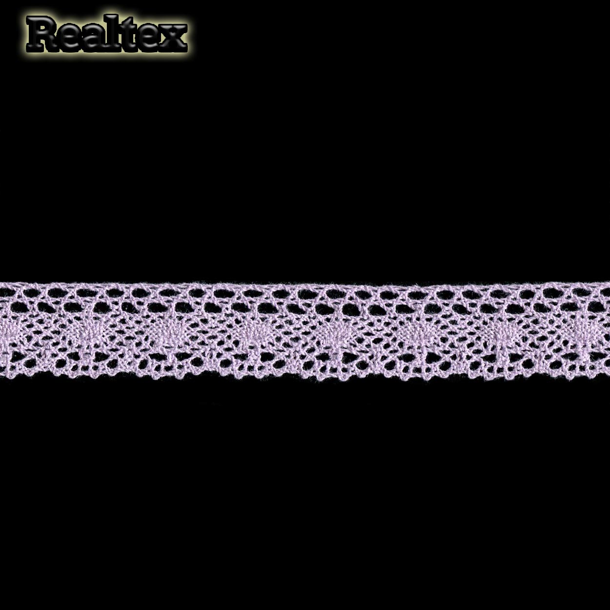 Кружево вязаное  25мм 25.01.107 (25м) цв.27 сиреневый