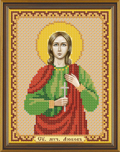 Рисунок на канве для бисера НС 5130 "Св.Мч.Любовь" 