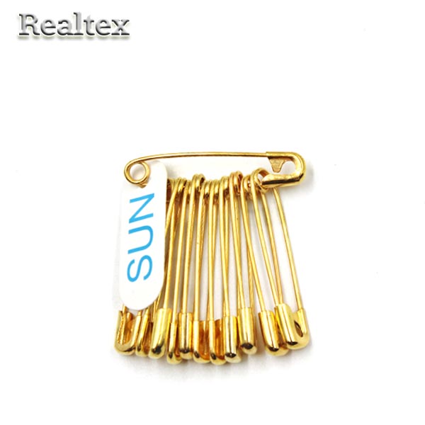 Булавки английские "Реалтекс" SUN №0 29мм цв.золото 
