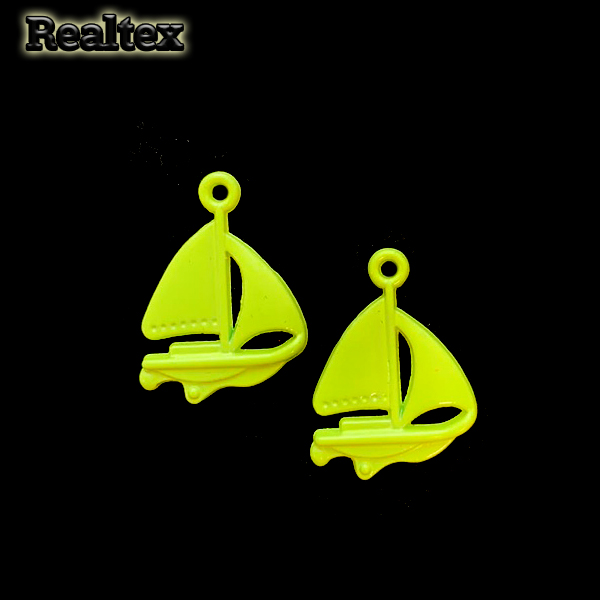 Подвеска металл 4071 "Кораблик" 17*17мм цв.жёлтый