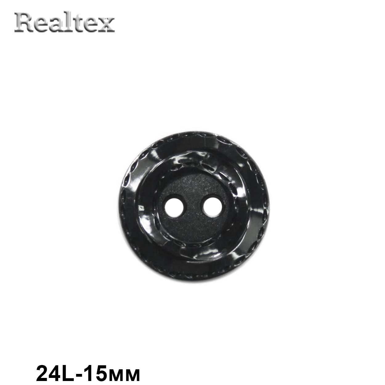 Пуговицы SB 3341N 24L (50шт) цв.Nero