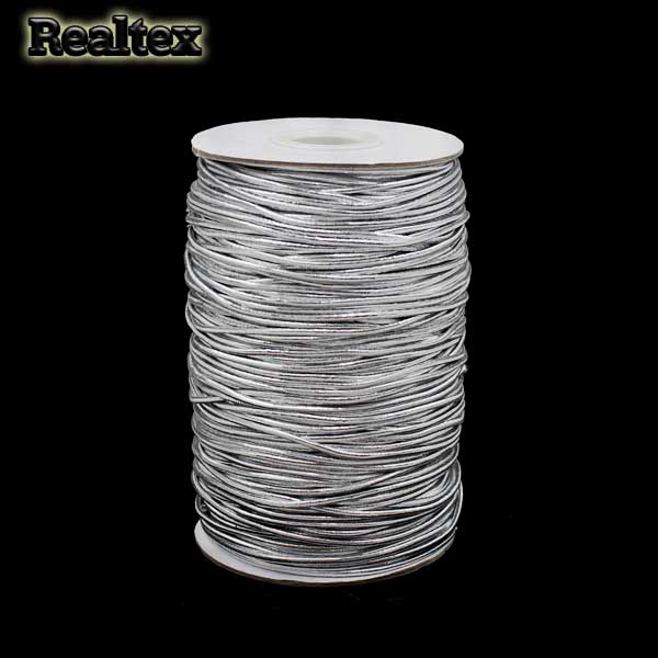 Резинка шляпная 1,5мм TBY (100м) цв.серебро