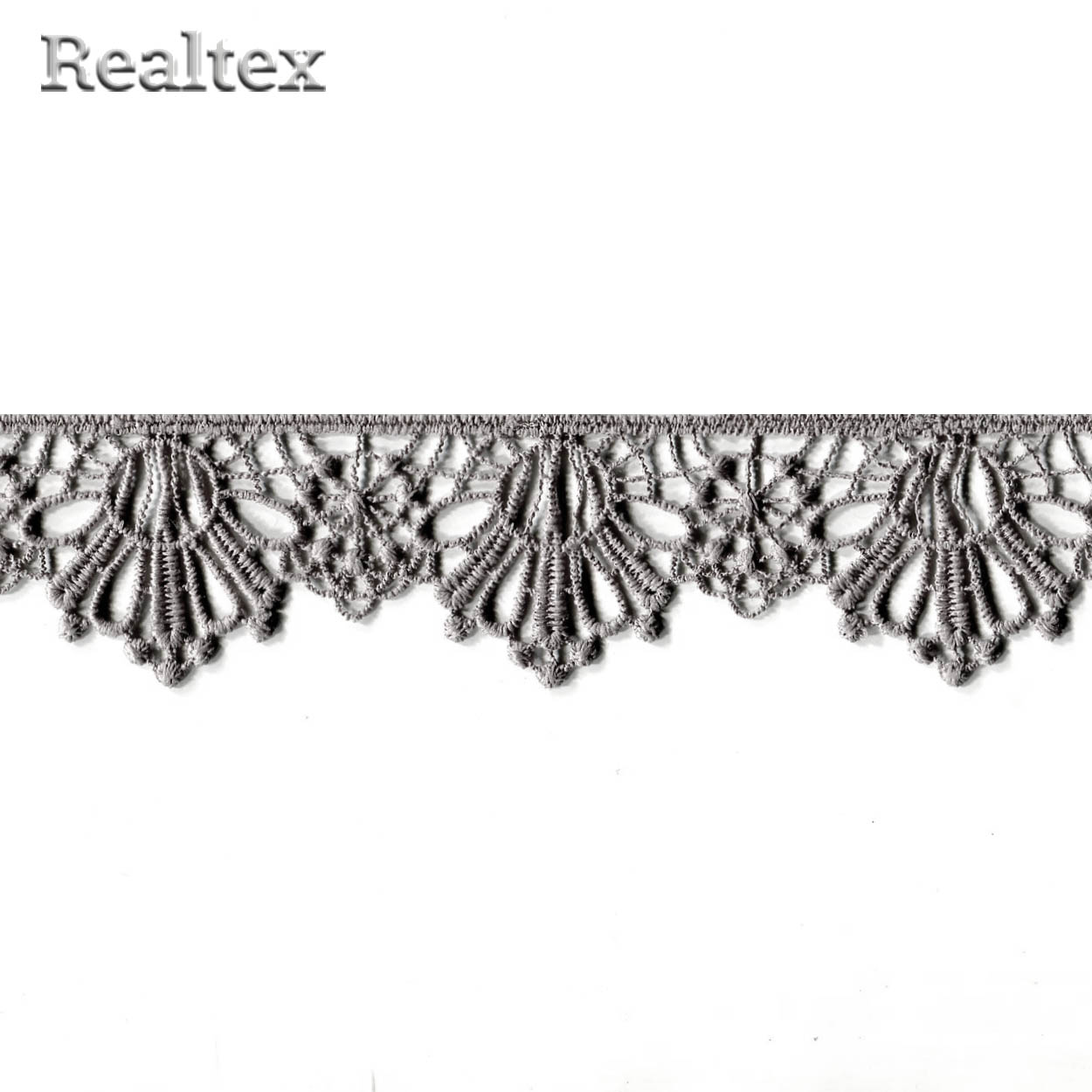 Кружево гипюр  35мм TBY SUN.10 цв.S135 серый