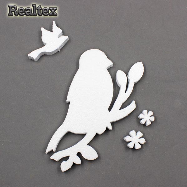 Заготовка для декорирования Птица на ветке 23см мод.13851(пенопласт пористый)