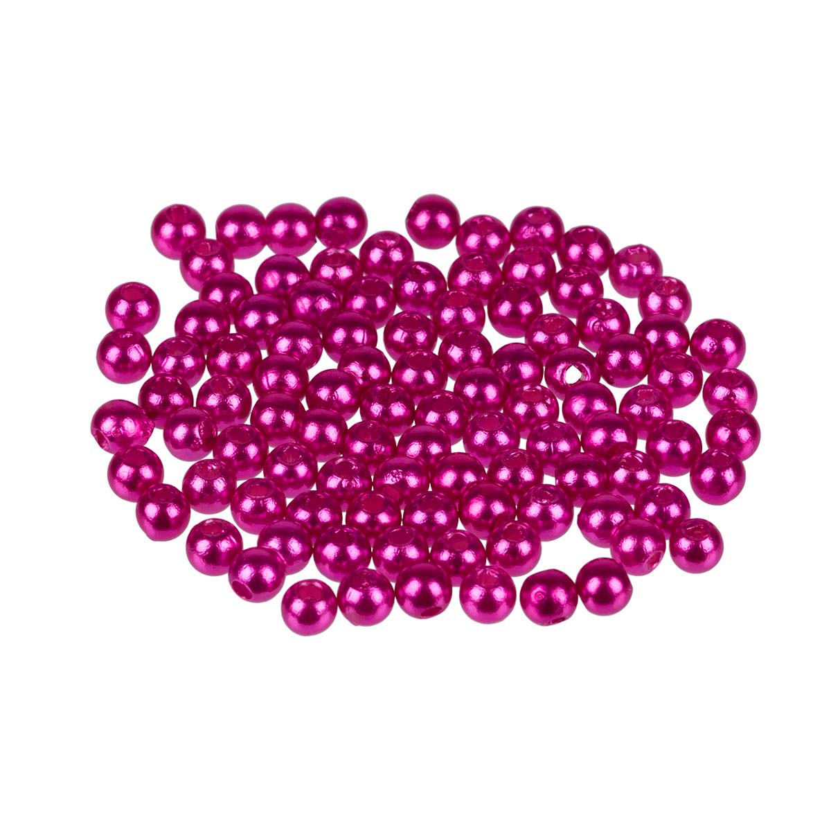 Бусины  4мм "Zlatka" PB (100шт) цв.08 фуксия