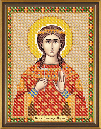 Рисунок на канве для бисера НС 5132 "Св.Мч.Марина (Антиохийская)" 