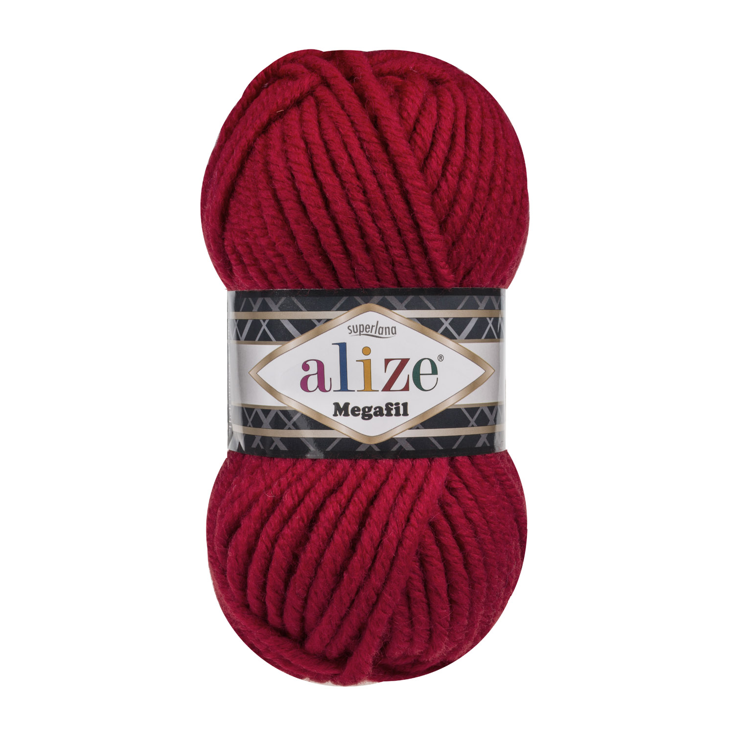 Пряжа Alize "Super Lana Megafil" (100гр) цв.056 красный