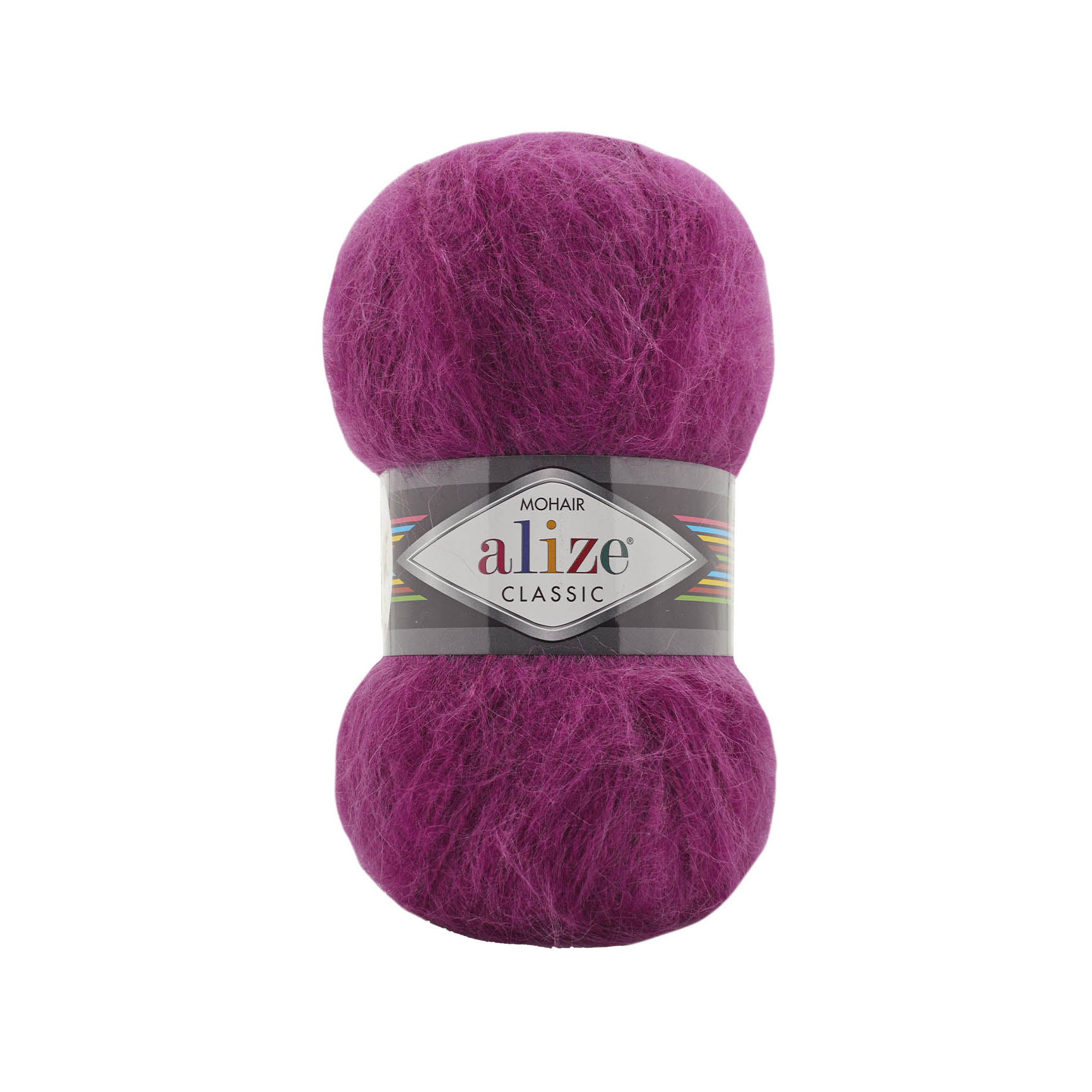 Пряжа Alize "Мохер Classic" (100гр) цв.209 фуксия