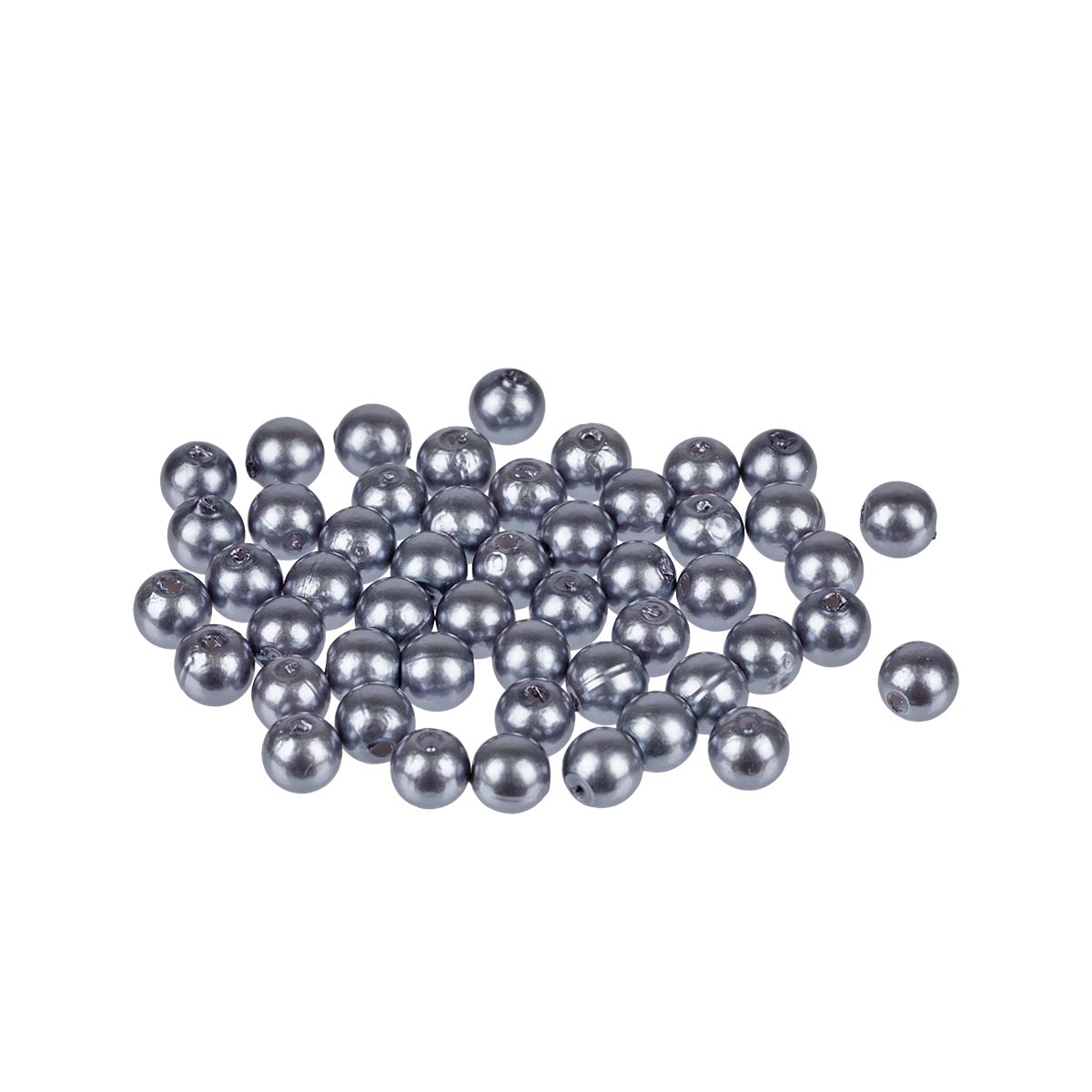 Бусины  6мм "Zlatka" PB-1 (50шт) цв.19 серый