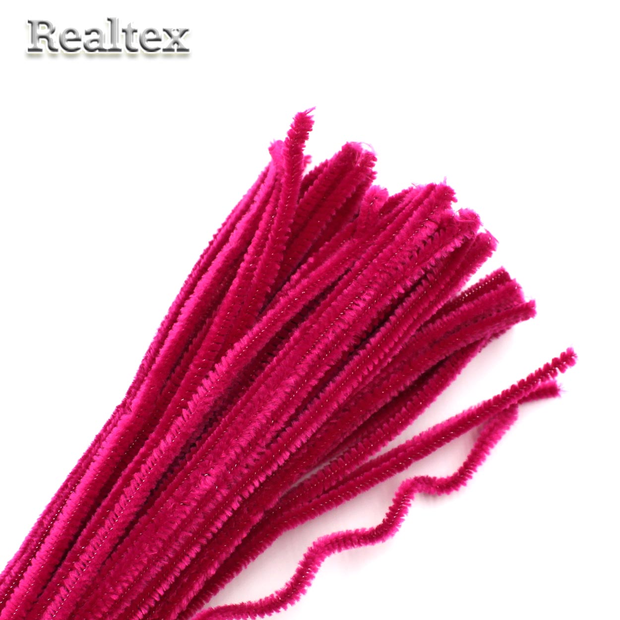 Проволока "Синель" RS для творчества d-6мм 30см (100шт) цв.А-30 тёмная фуксия