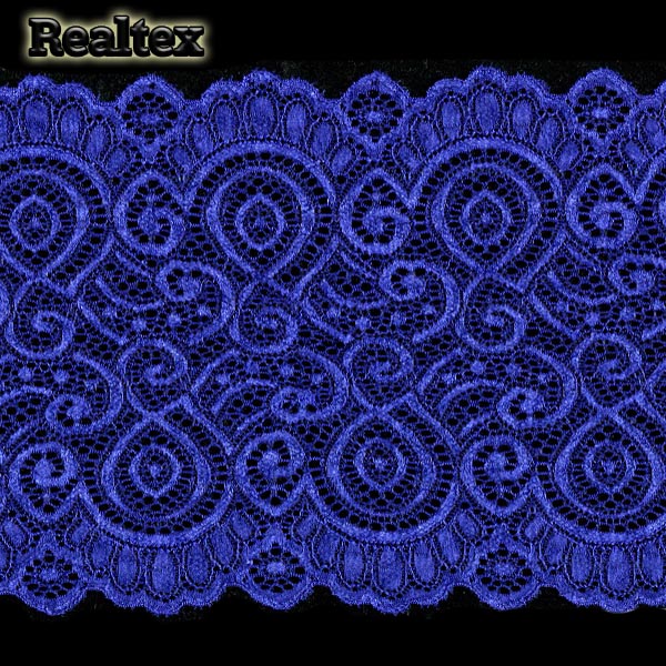 Кружево стрейч 180мм TBY L1351 цв.223 синий