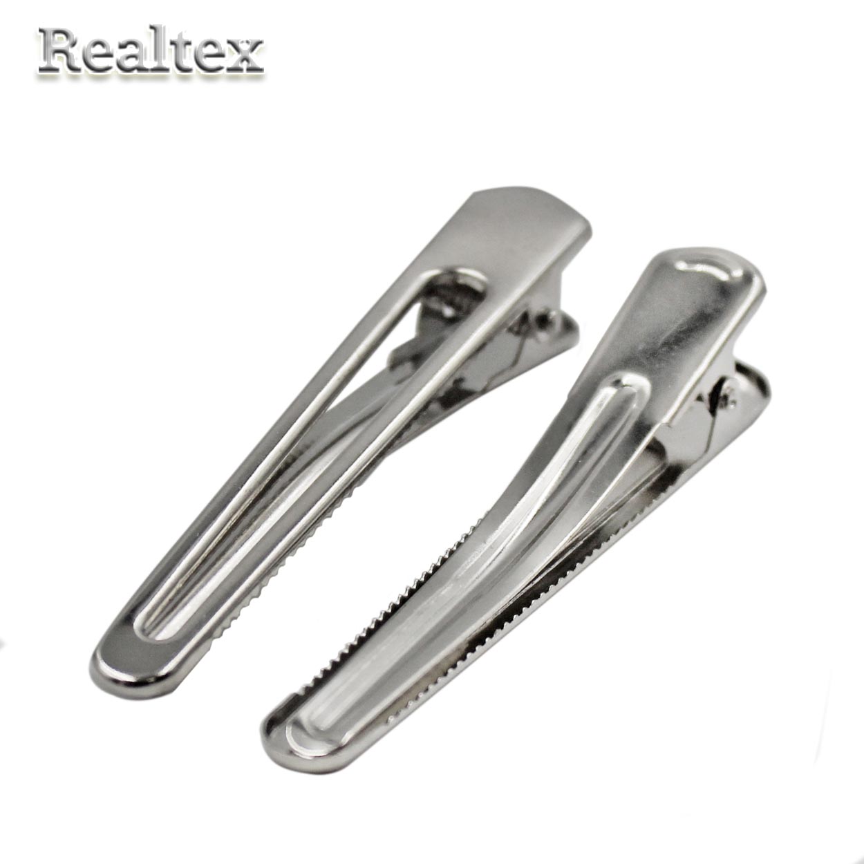 Заготовка для заколок "Реалтекс" 80мм с отверстием (25шт) цв.никель