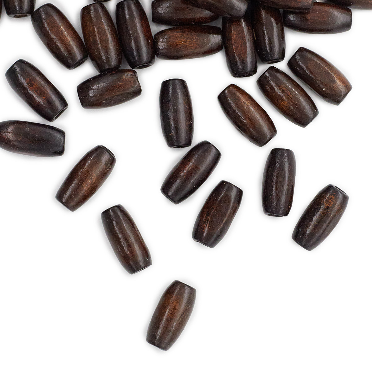 Бусины деревянные WDB 0433 овальные цв.коричневый   