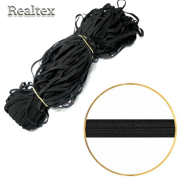 Резинка-вздержка Россия  6,5мм (100м) цв.черный