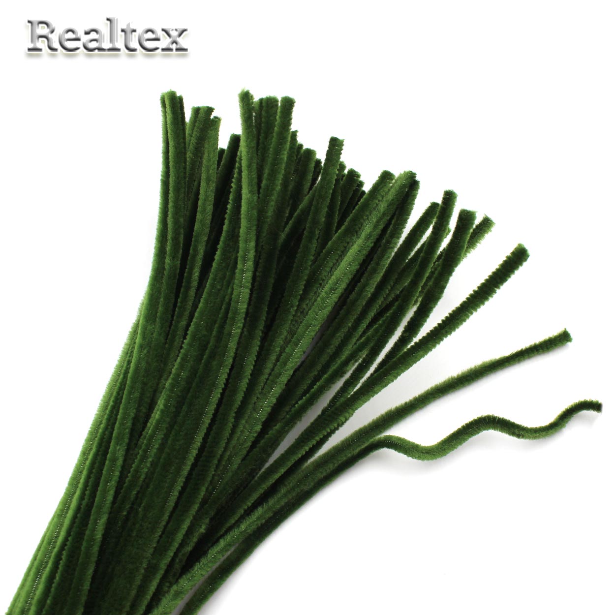 Проволока "Синель" Реалтекс для творчества N d-6мм 30см (100шт) цв.А-040 хаки