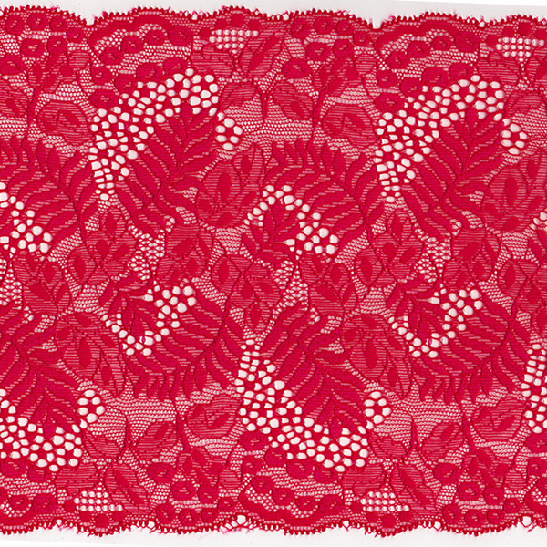 Кружево стрейч 180мм 8361 цв.красный