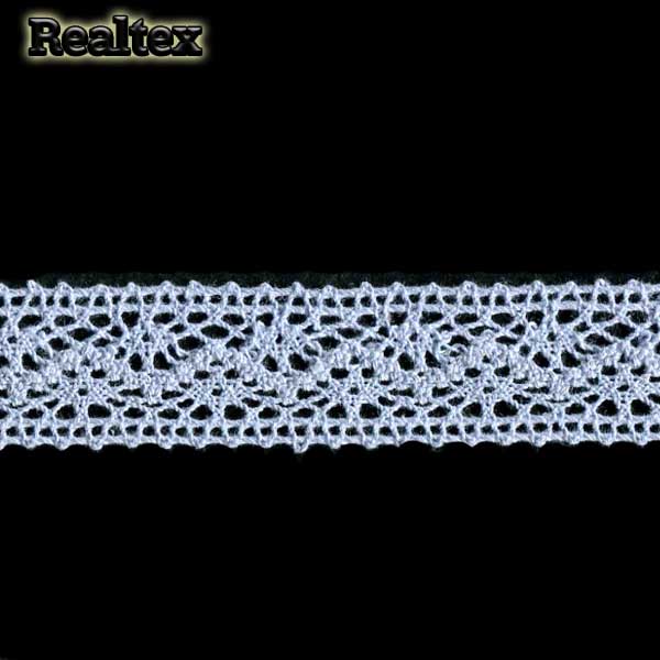 Кружево вязаное  27мм 27.01.101 цв.20 св.голубой