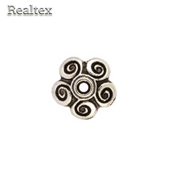 Розетка для бус "Zlatka" MFR-07 цв.античное серебро