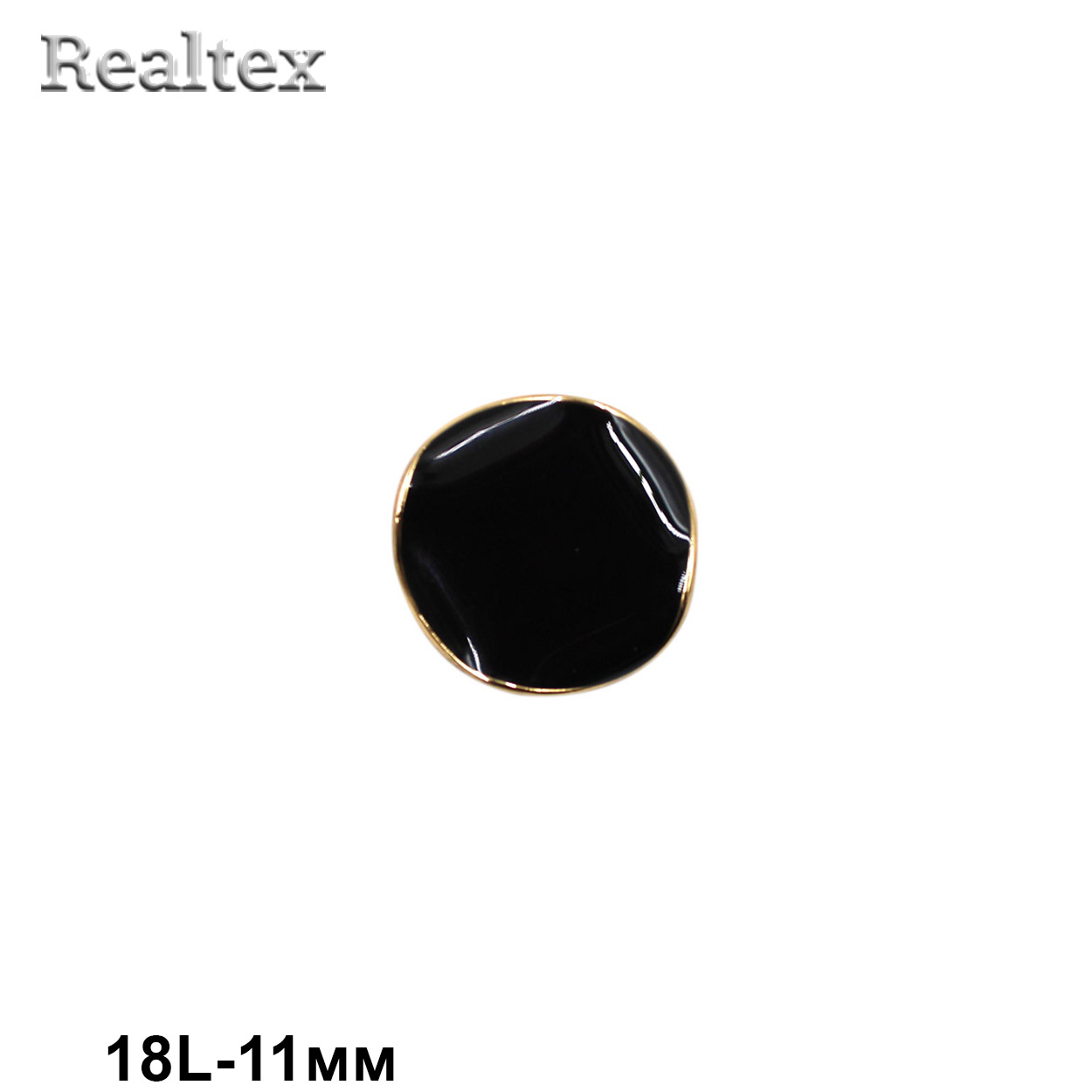 Пуговицы RB z-95 18L (12шт) цв.Black/G