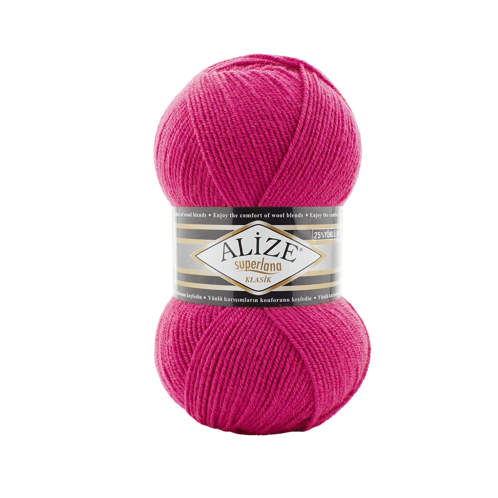 Пряжа Alize "Super Lana Klasik" (100гр) цв.798 бугевиллия