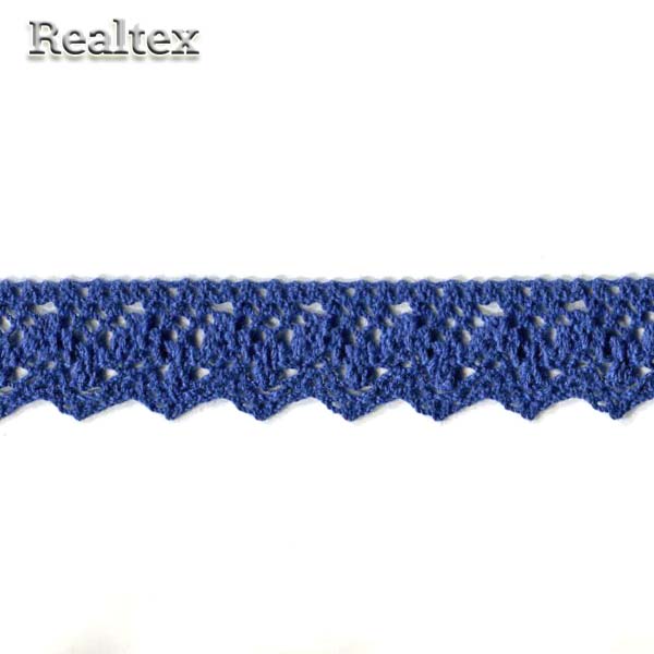 Кружево вязаное  22мм 22.01.166 цв.23 василек