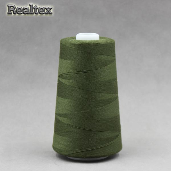Нитки "Realtex" 40/2 (5000ярд) цв.422 тёмный хаки