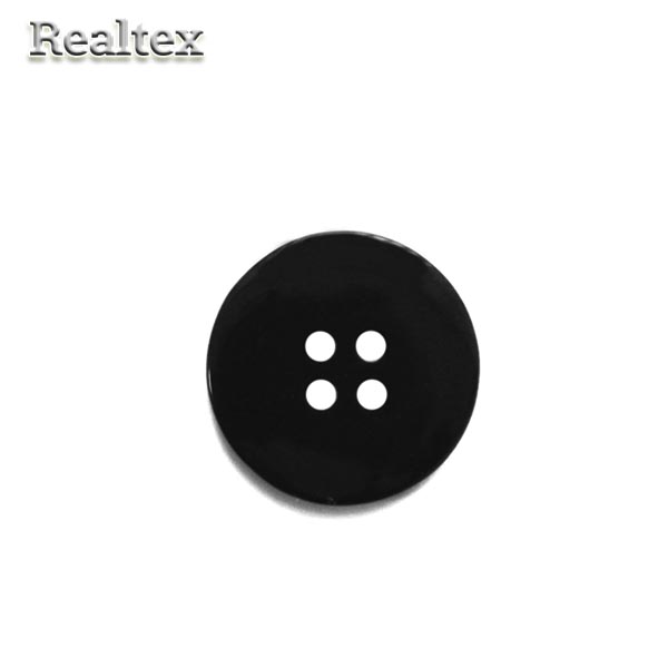 Пуговицы Realtex 4 прокола 15мм (200шт) цв.черный
