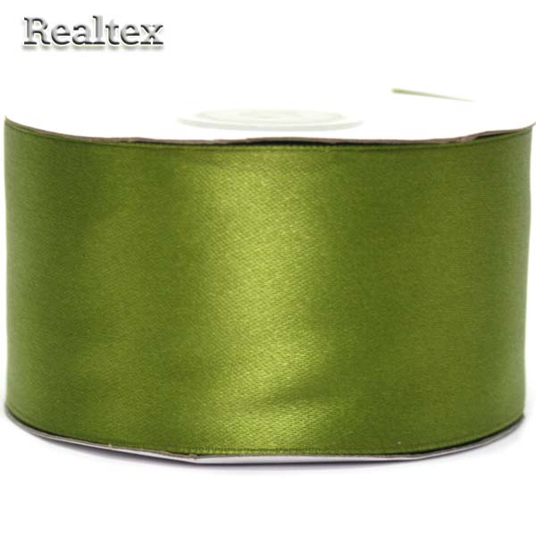 Лента атласная 50мм Realtex (32,9м) цв.095 оливковый
