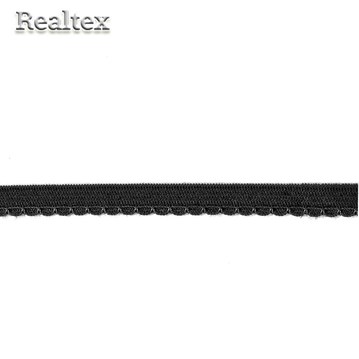  Резинка бельевая  Realtex 10мм 9112-010 (фестон) цв.черный