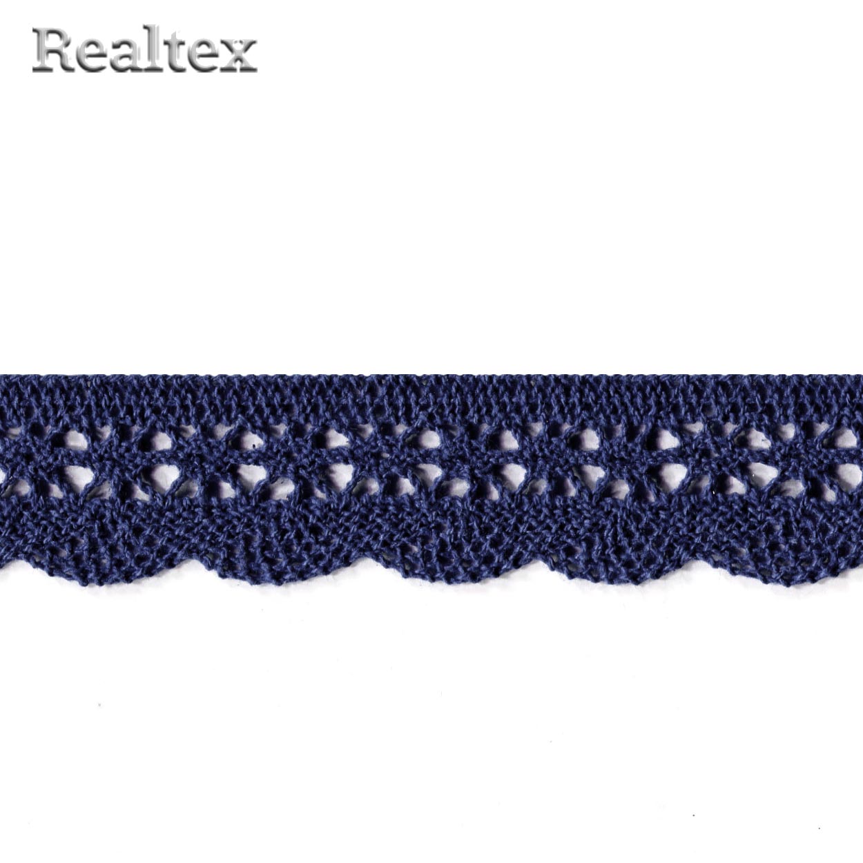 Кружево вязаное 27мм TBY 1005 (10м) цв.330 тёмно-синий 