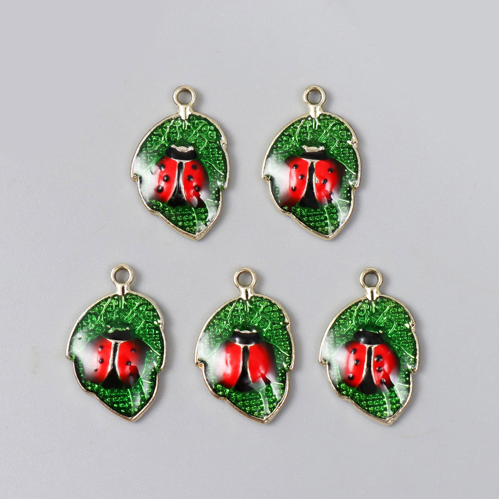 Подвеска металл 9604959 "Божья коровка" (5шт) 