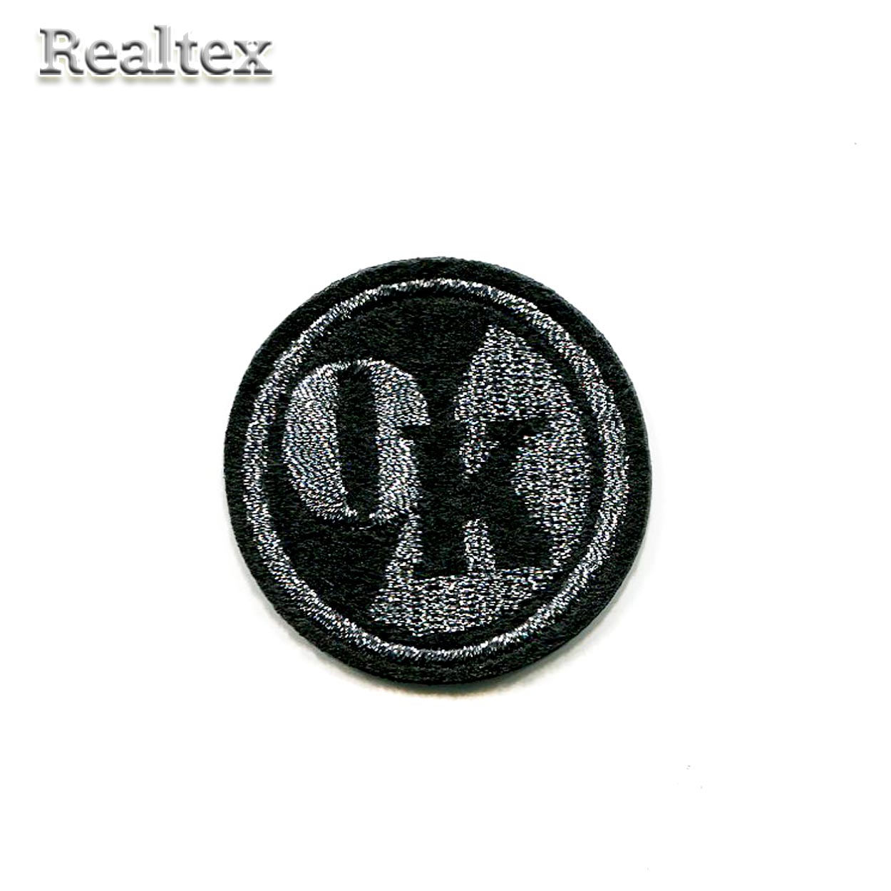  Термоаппликации Реалтекс S-4969  "ОК" цв.черный/серебро