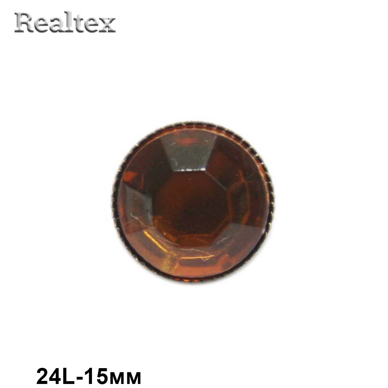 Пуговицы RB M-04 24L (72шт) цв.Amber