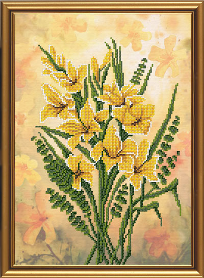 Рисунок на канве для бисера НС 3209 "Дикий гладиолус" 